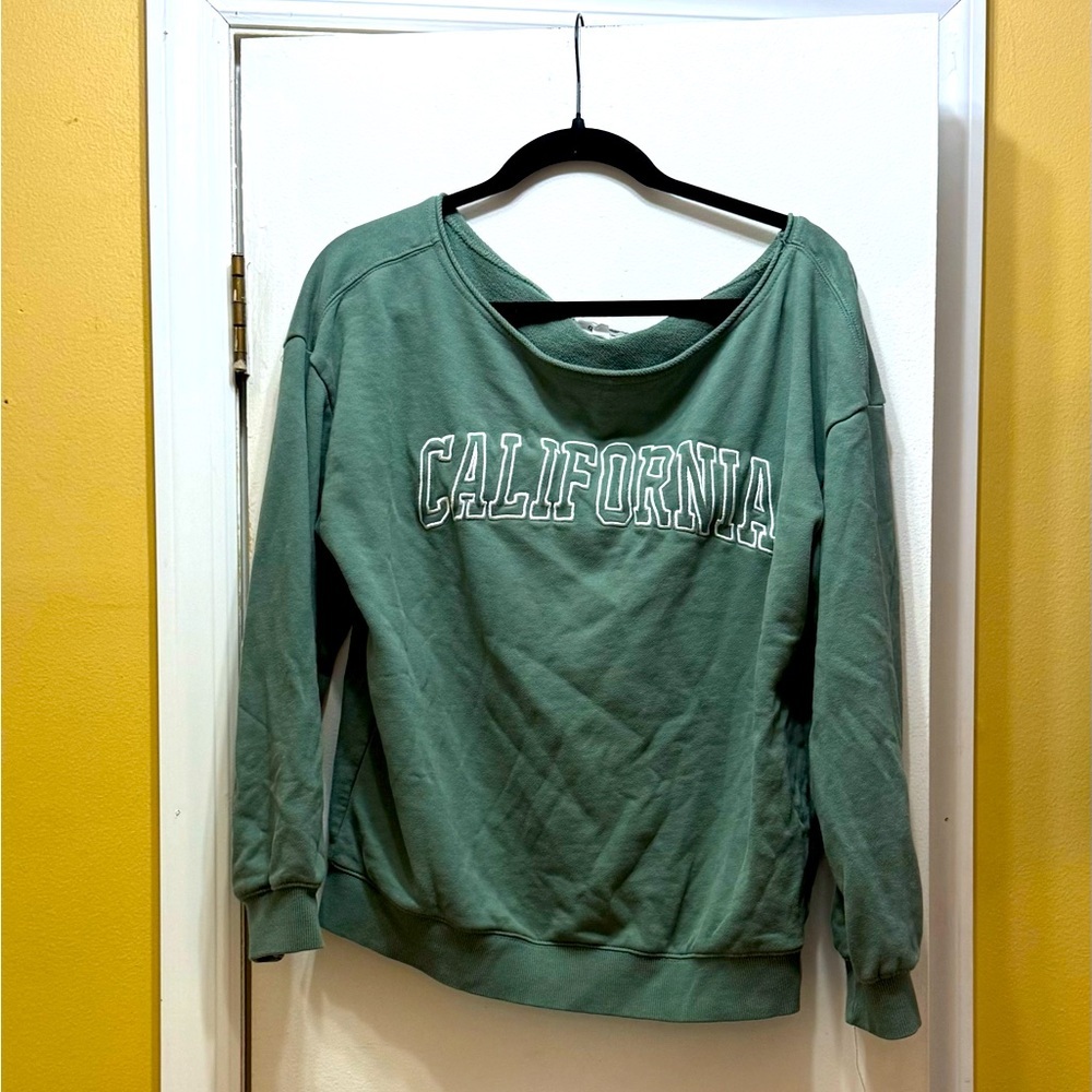 Green California  Oversized Sweatshirt! EUC